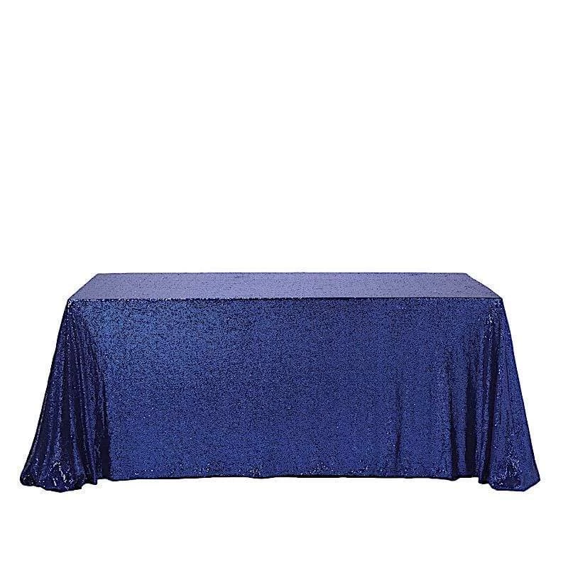 90" X 132" Sequin Rectangular Tablecloth - Image 8