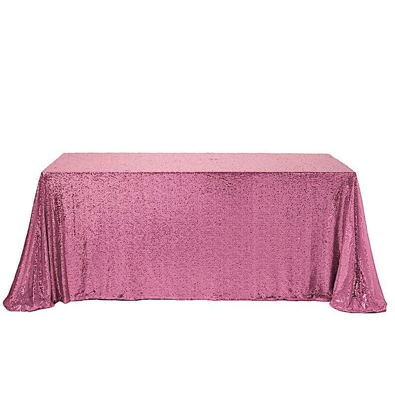 90" X 132" Sequin Rectangular Tablecloth - Image 15