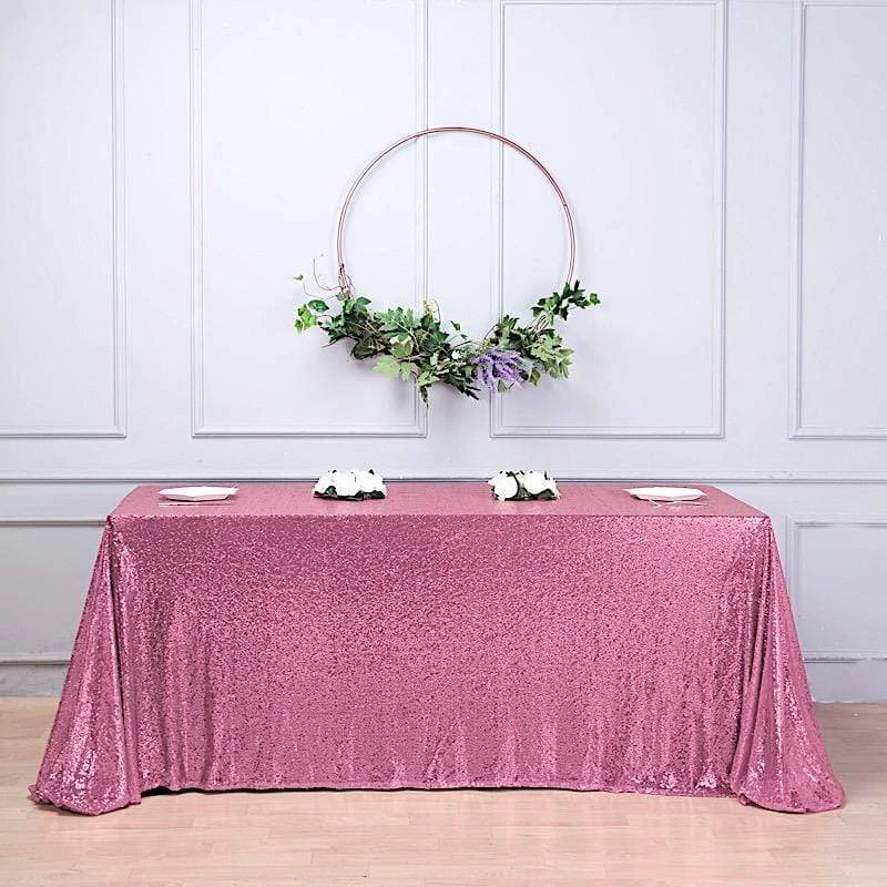 90" X 132" Sequin Rectangular Tablecloth - Image 17