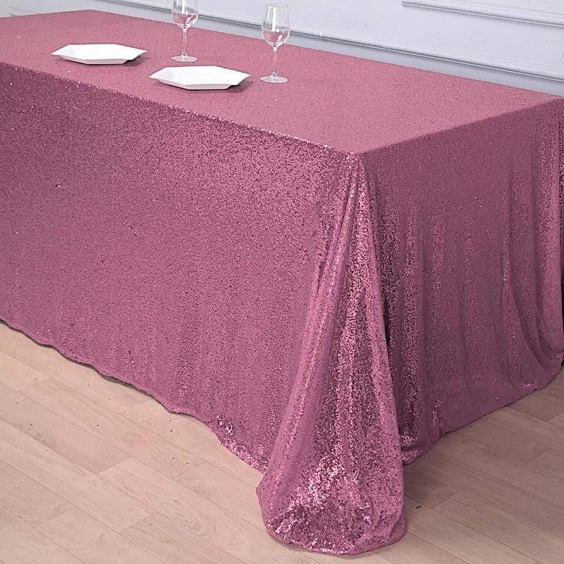 90" X 132" Sequin Rectangular Tablecloth - Image 19