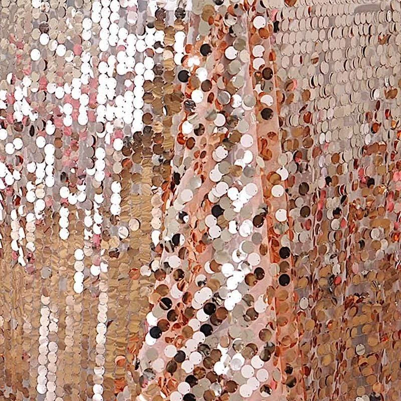 90" X 156" Big Payette Sequin Rectangular Tablecloth - Image 5