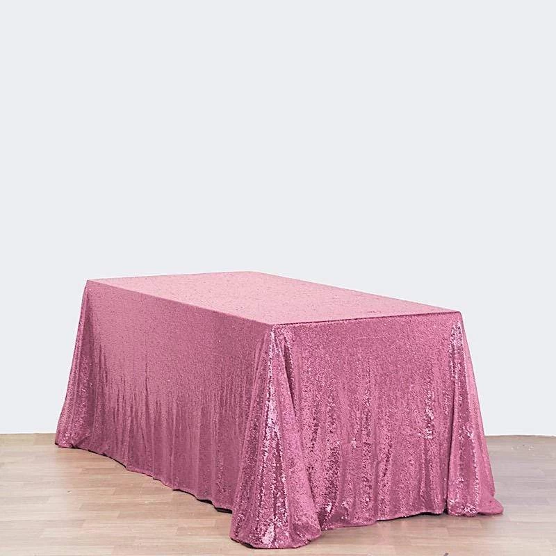 90" X 156" Sequin Rectangular Tablecloth - Image 11