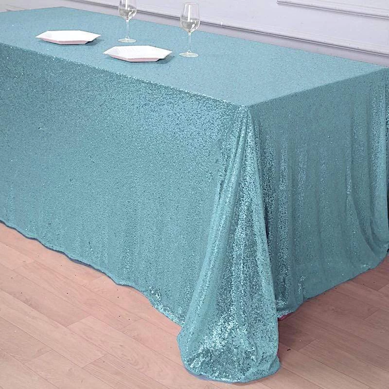 90" X 156" Sequin Rectangular Tablecloth - Image 15