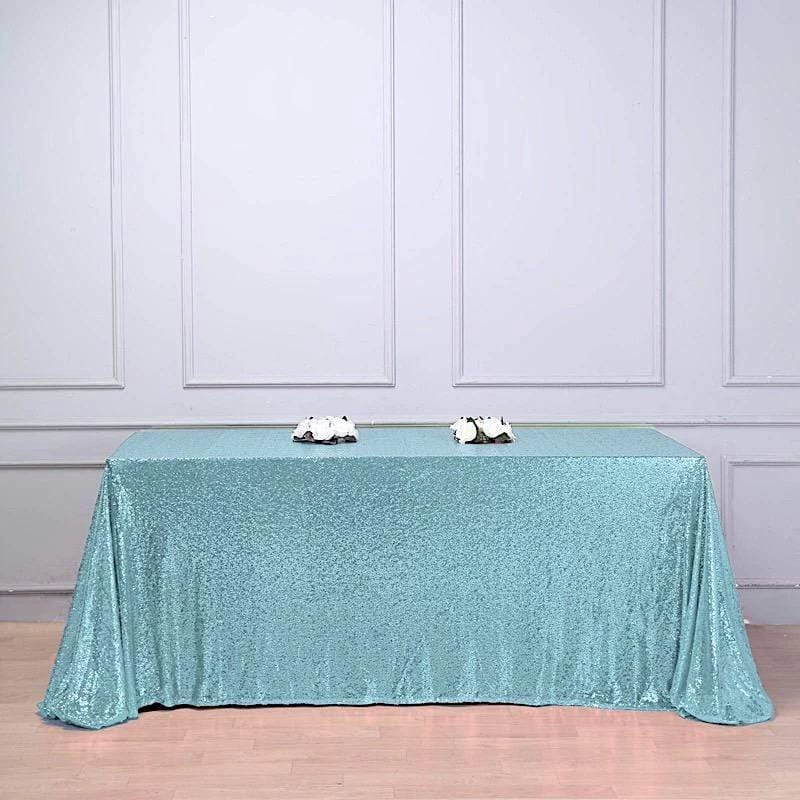 90" X 156" Sequin Rectangular Tablecloth - Image 17