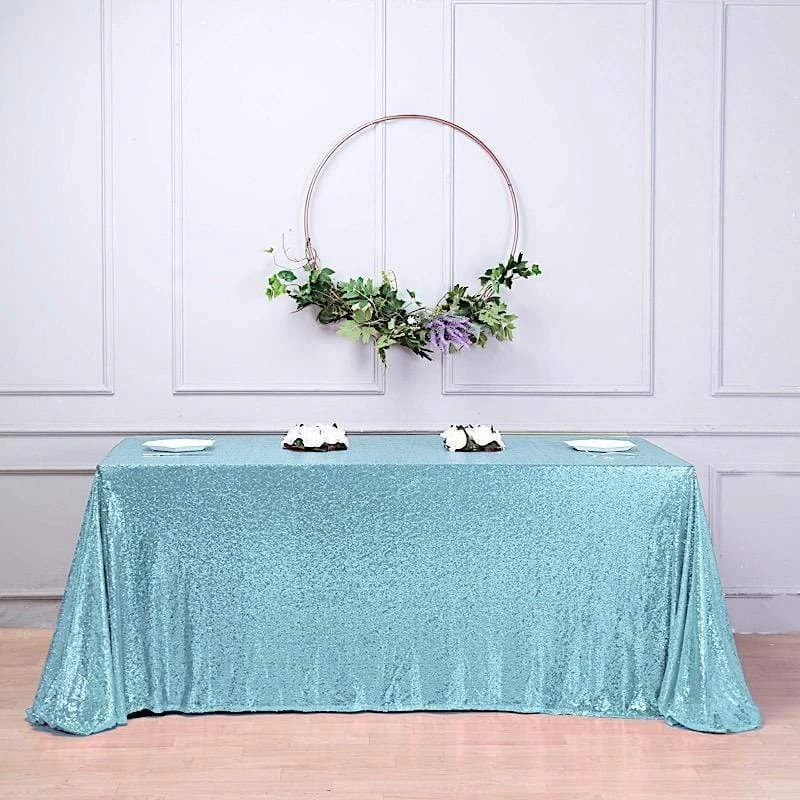 90" X 156" Sequin Rectangular Tablecloth - Image 20