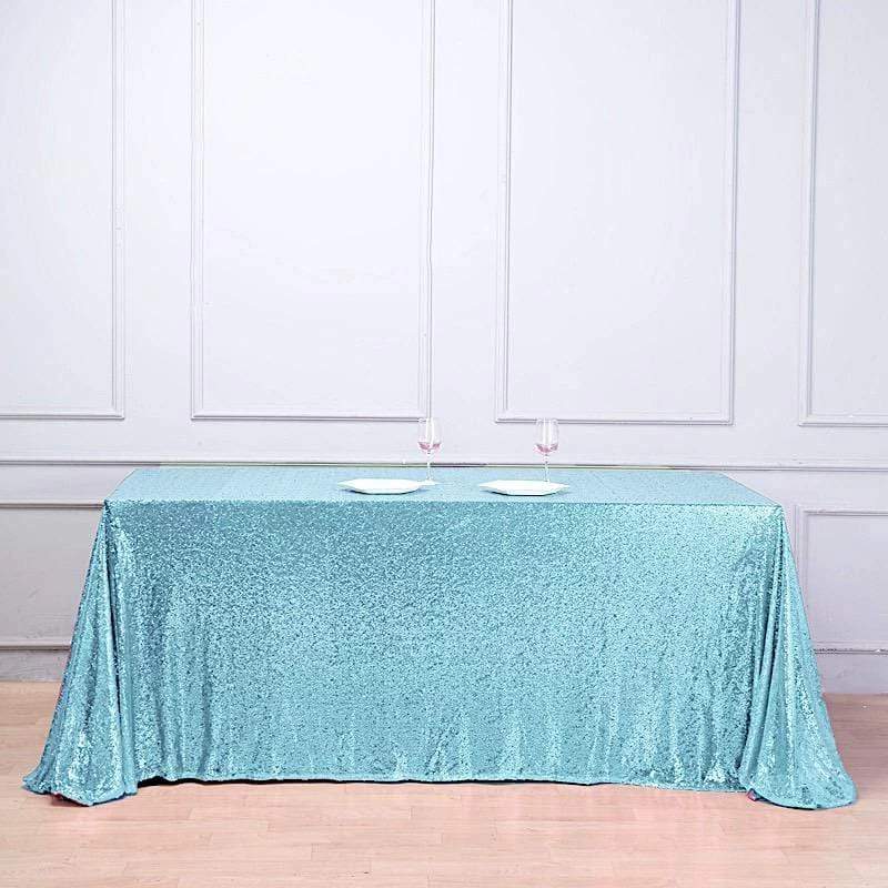 90" X 156" Sequin Rectangular Tablecloth - Image 13