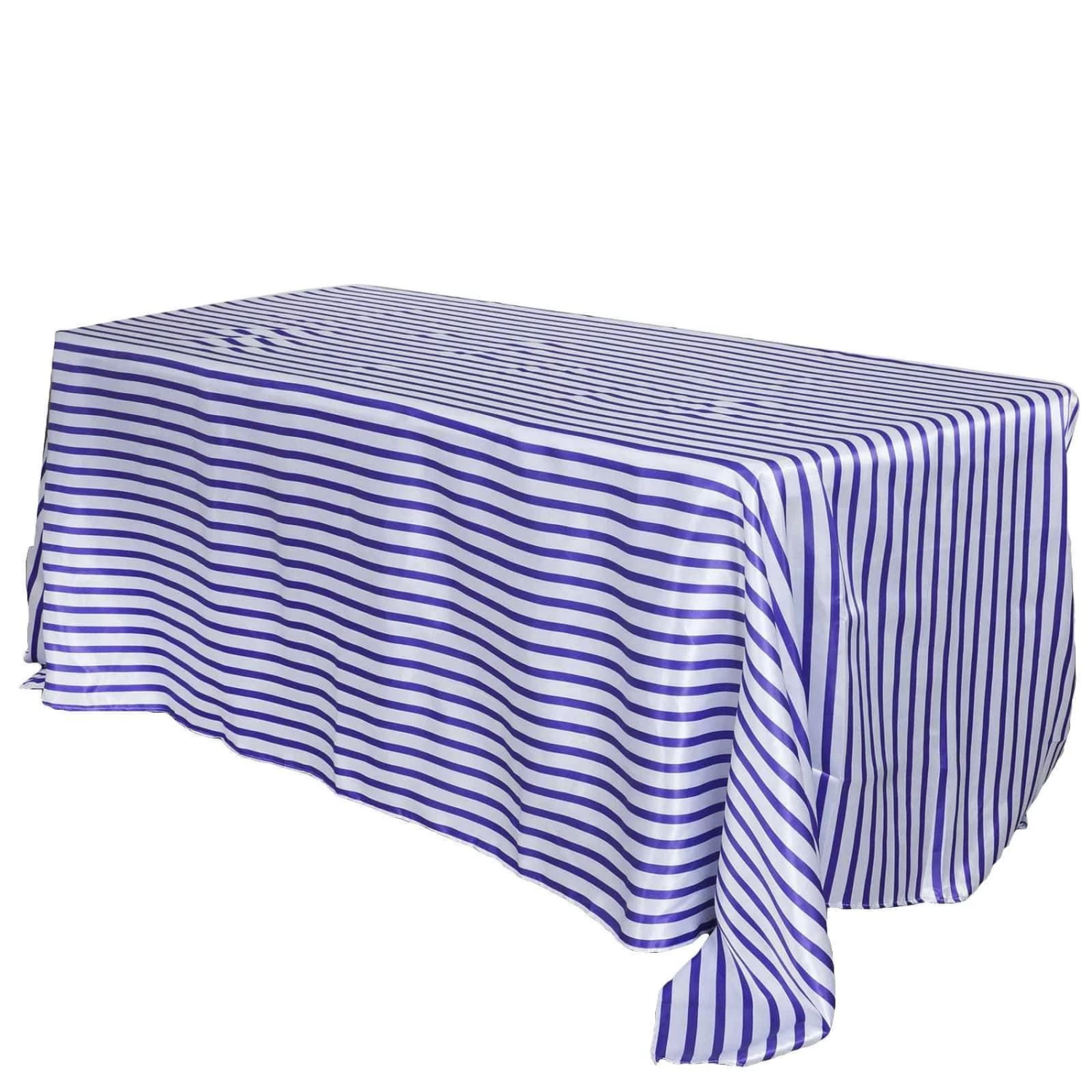 90x156" Satin Stripes Rectangle Tablecloth - Image 16