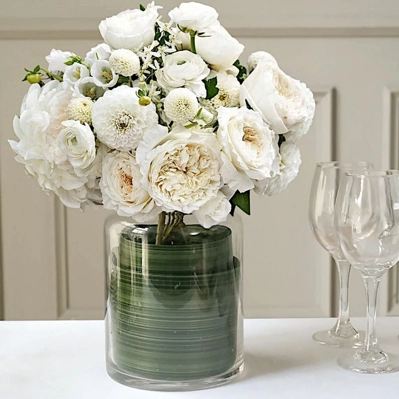 Green 50 Yards 4 In Satin Ribbon Roll With Two Sided Ti Leaf Pattern - Image 6