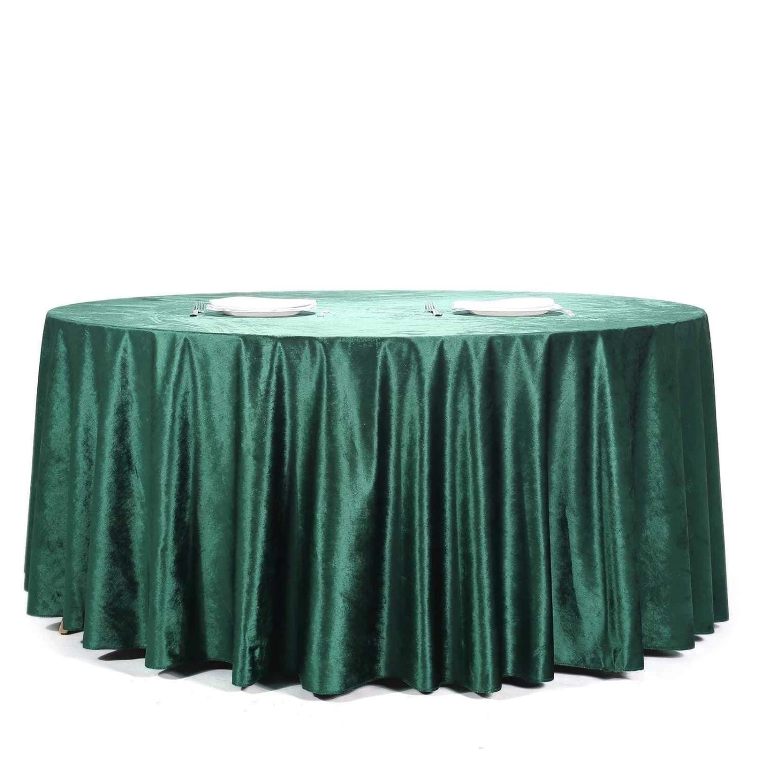 120 In Round Premium Velvet Tablecloth - Image 6