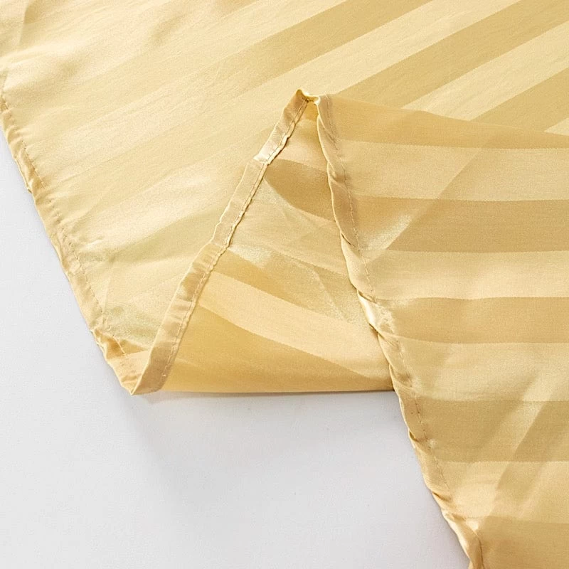 120 In Stripes Satin Round Tablecloth Wedding Party Linens - Image 9