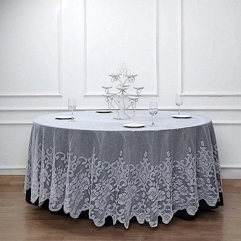120 Inch Premium Lace Round Tablecloth - Image 2