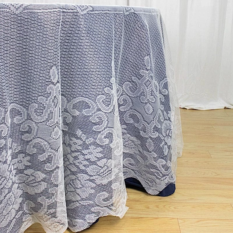 120 Inch Premium Lace Round Tablecloth - Image 15