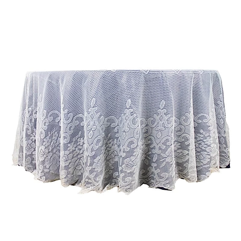 120 Inch Premium Lace Round Tablecloth - Image 9