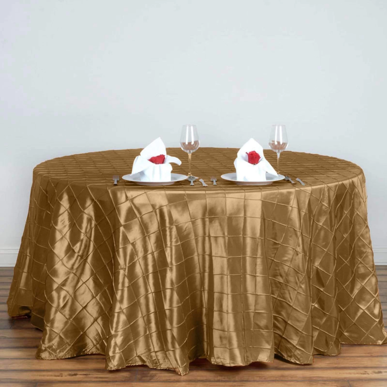 120" Round Tablecloth Pintuck - Image 15