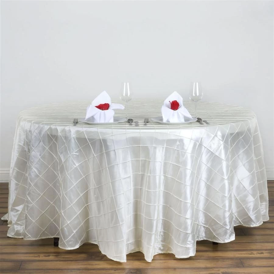 120" Round Tablecloth Pintuck - Image 19
