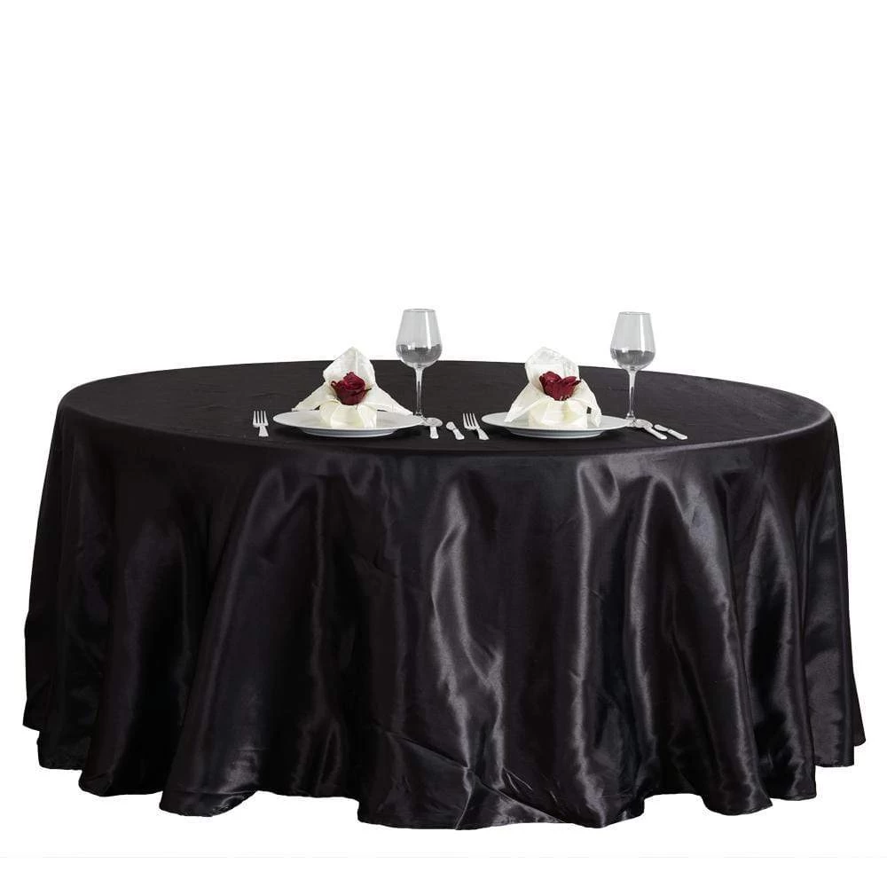 120" Satin Round Tablecloth - Image 7
