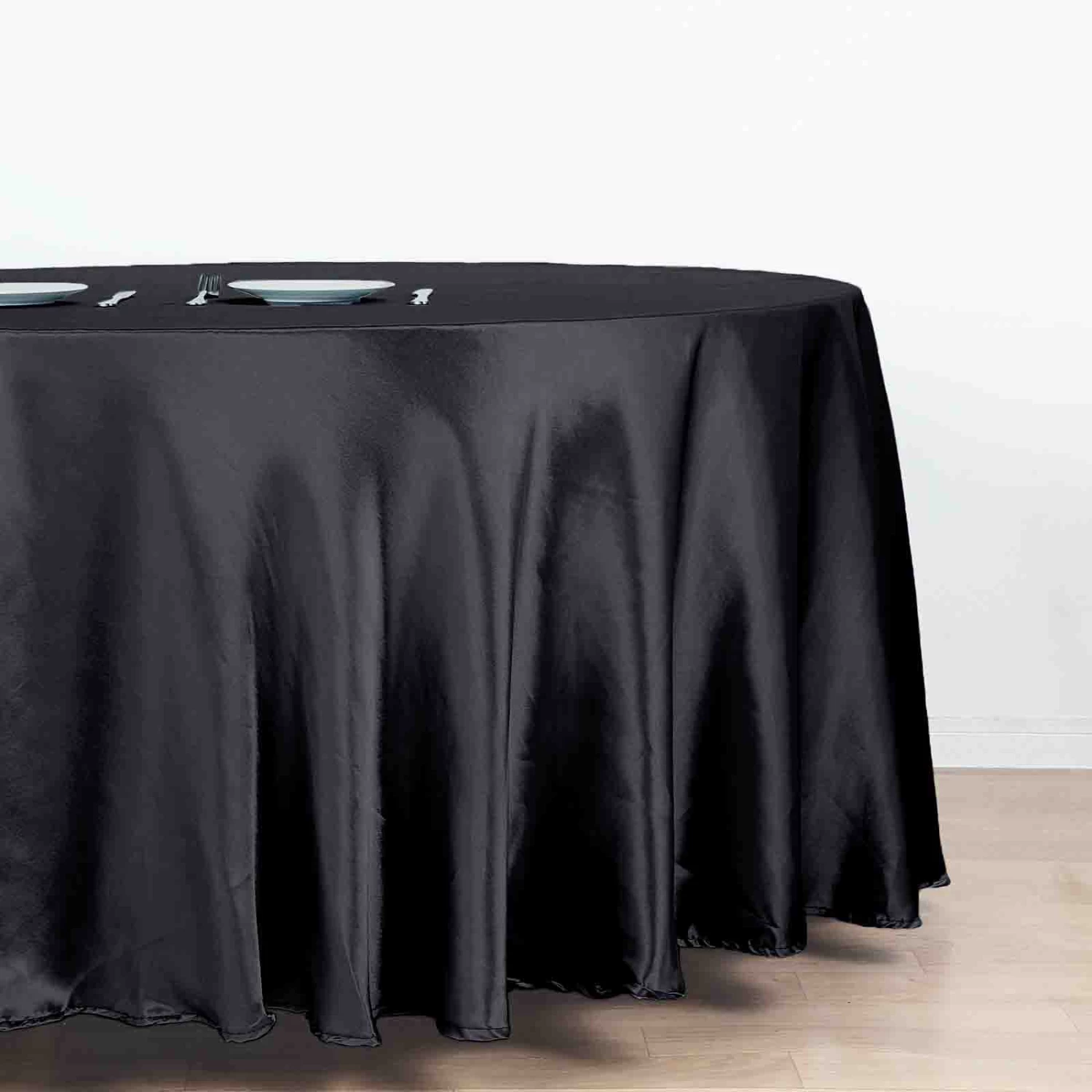 120" Satin Round Tablecloth - Image 8