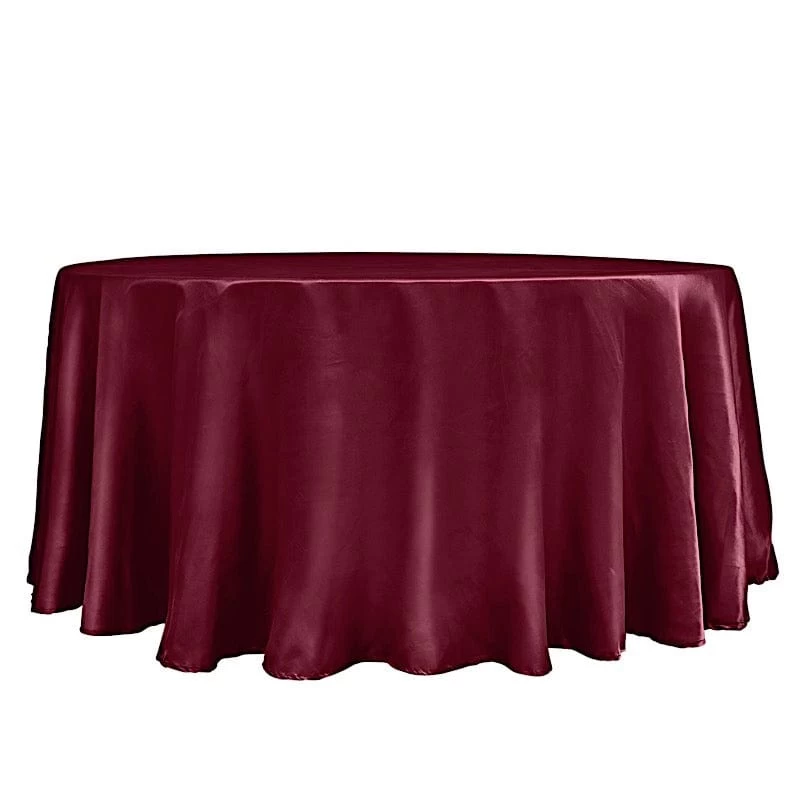 120" Satin Round Tablecloth - Image 13