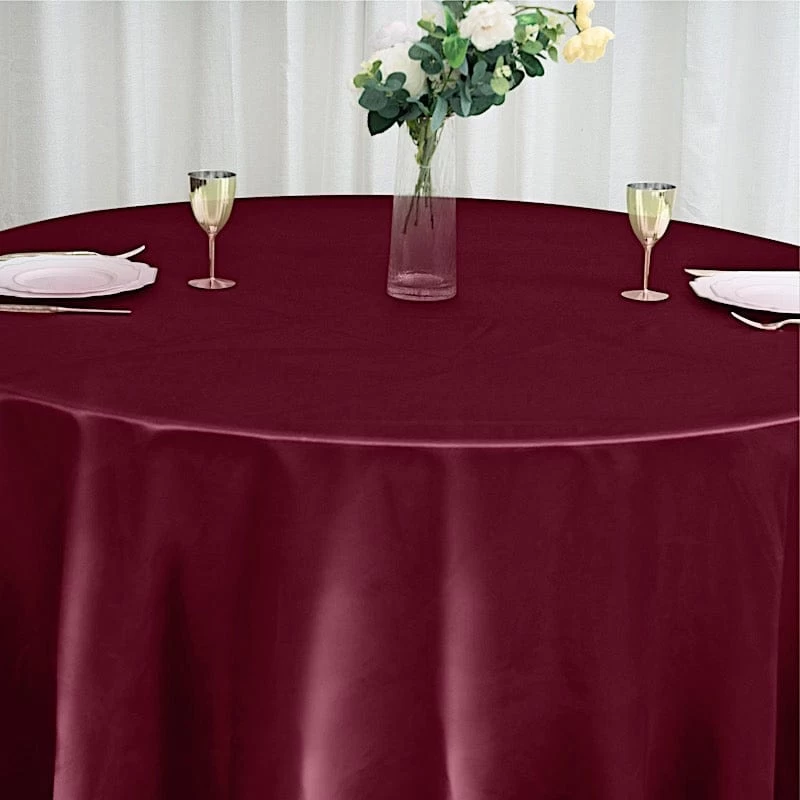 120" Satin Round Tablecloth - Image 14