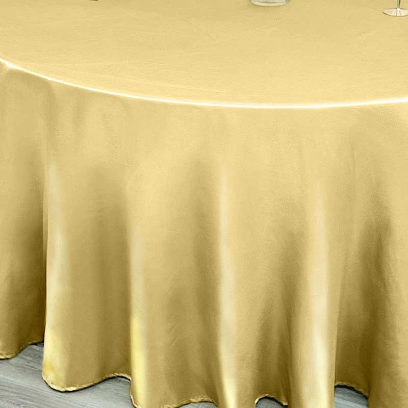 120" Satin Round Tablecloth - Image 20