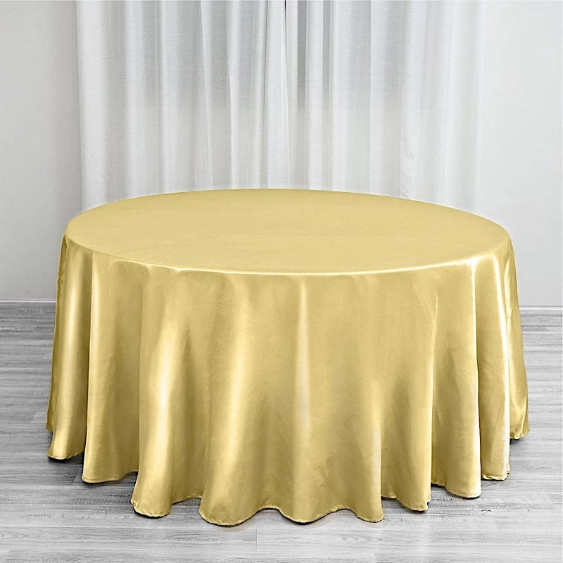 120" Satin Round Tablecloth - Image 19