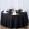 132 In Premium Polyester Round Tablecloth Wedding Party Supplies