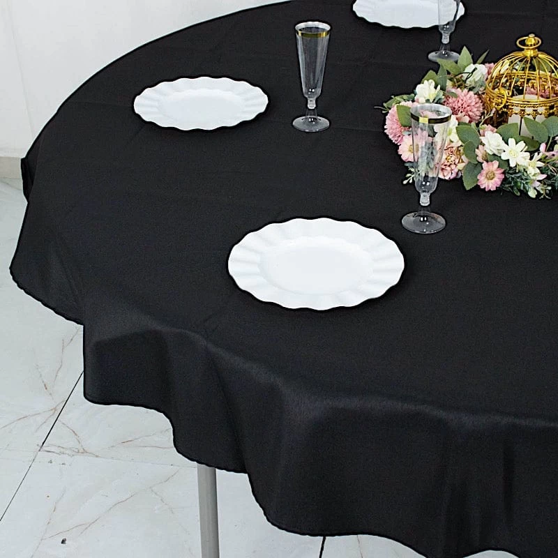 70 In Round Tablecloth Premium Polyester Table Cover Wedding Linens - Image 7