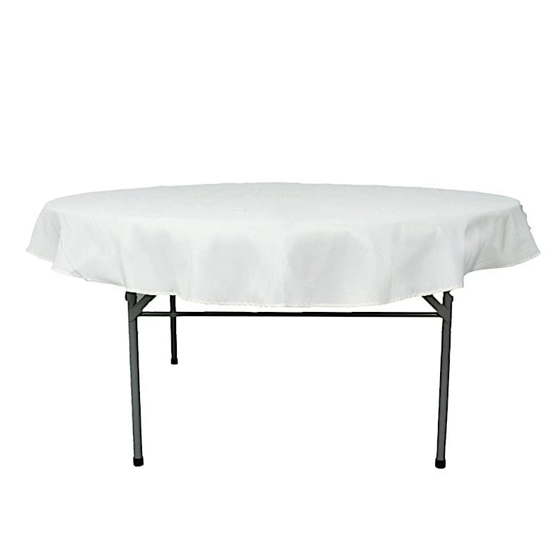 70 In Round Tablecloth Premium Polyester Table Cover Wedding Linens - Image 12