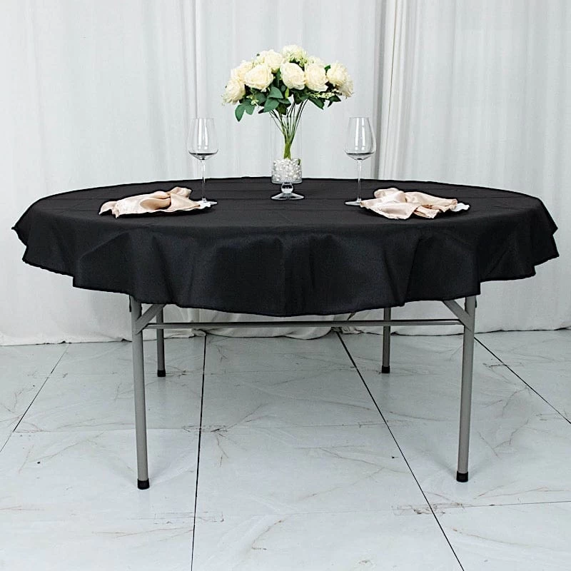 70 In Round Tablecloth Premium Polyester Table Cover Wedding Linens