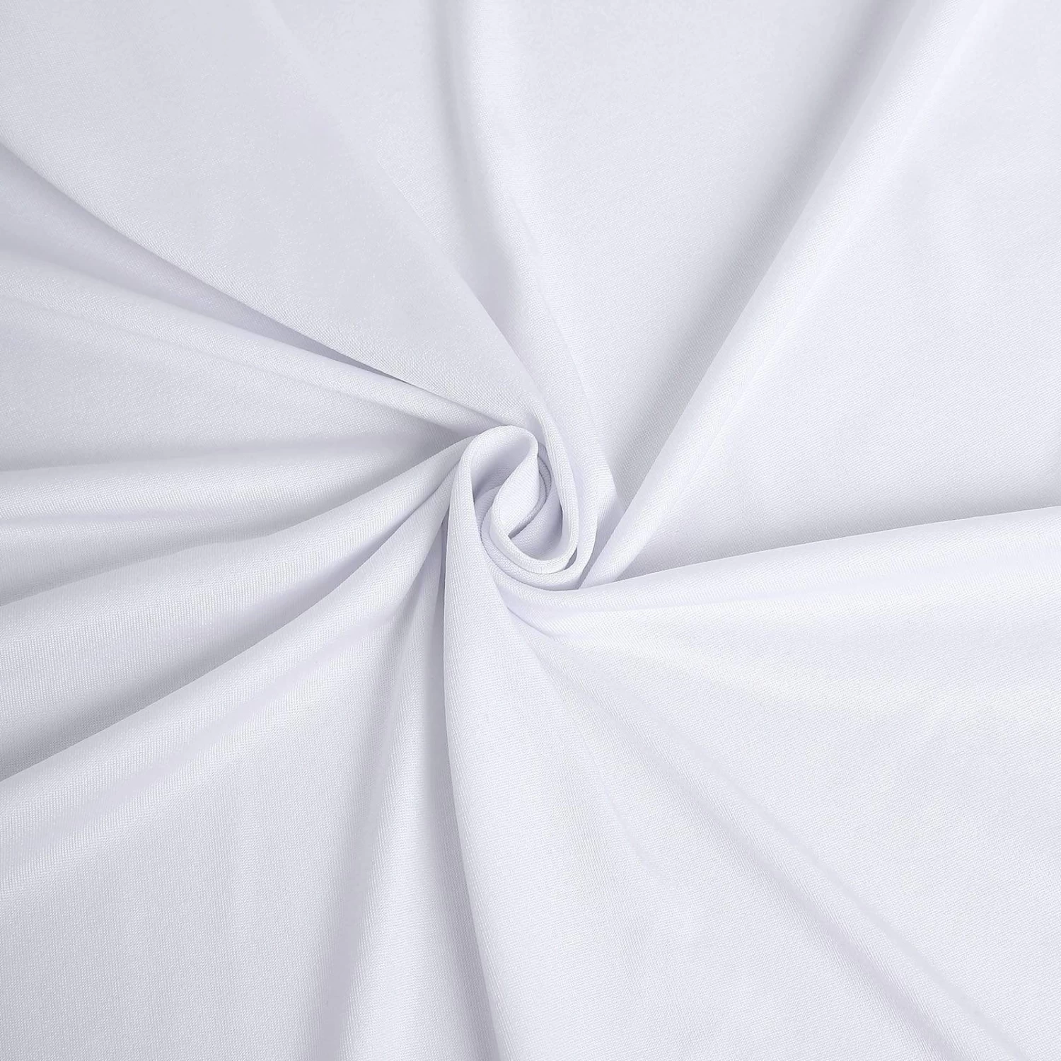 Cocktail Table Cover Natural Wavy Drapes Spandex Tablecloth - Image 14