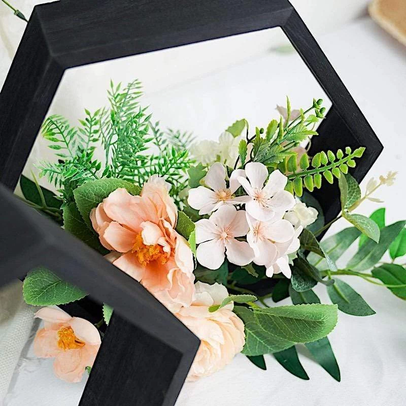 2 9 In Hexagon Geometric Wall Shelves Wood Centerpieces - Image 15