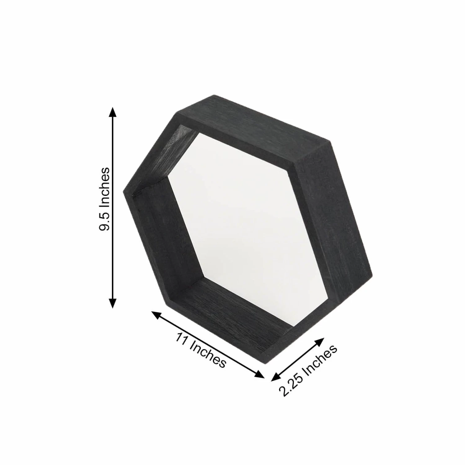 2 9 In Hexagon Geometric Wall Shelves Wood Centerpieces - Image 18