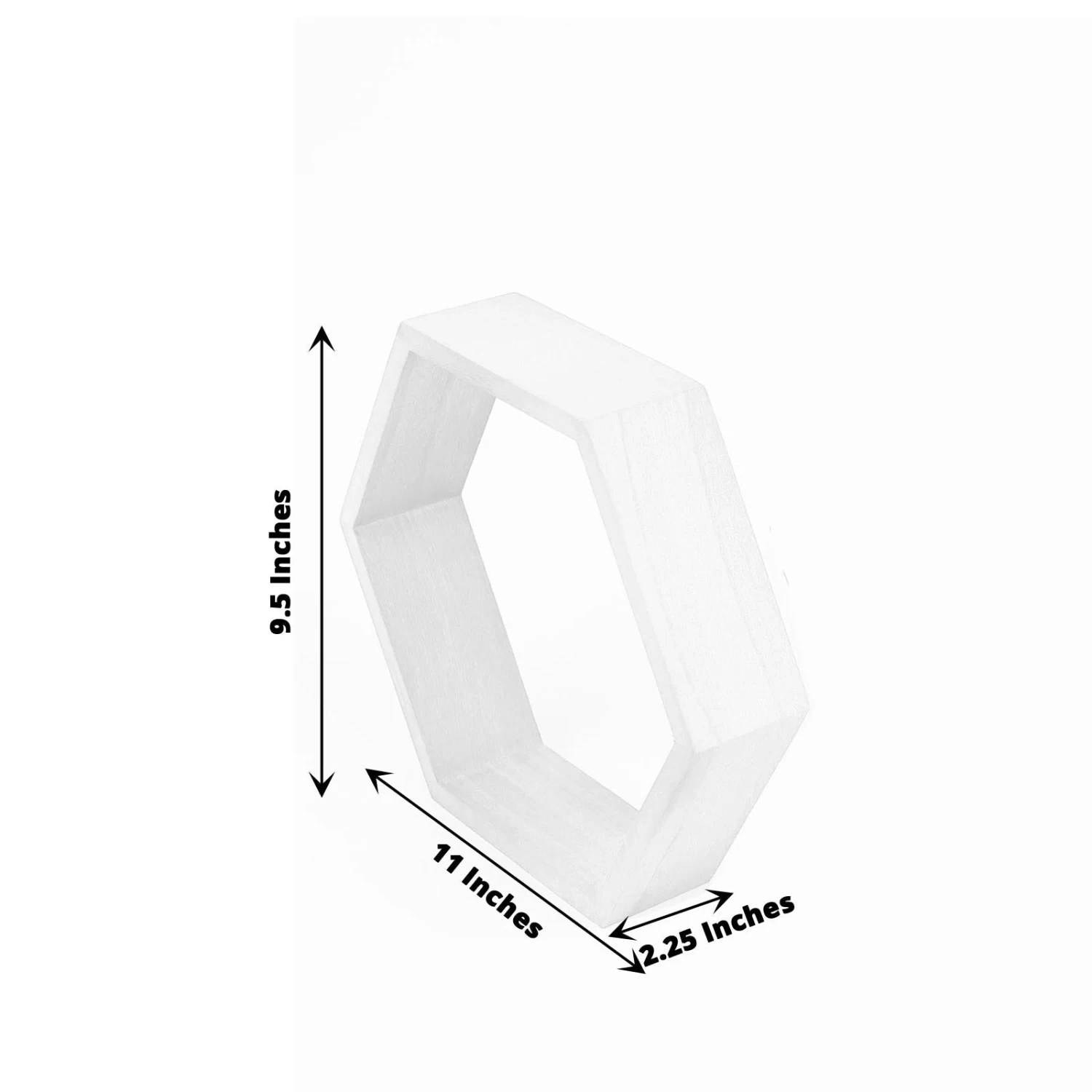 2 9 In Hexagon Geometric Wall Shelves Wood Centerpieces - Image 20