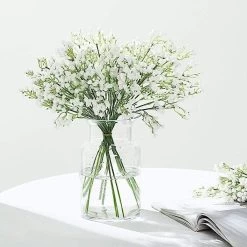 12 White 22 In Tall Baby Breath Stems Silk Artificial Flowers