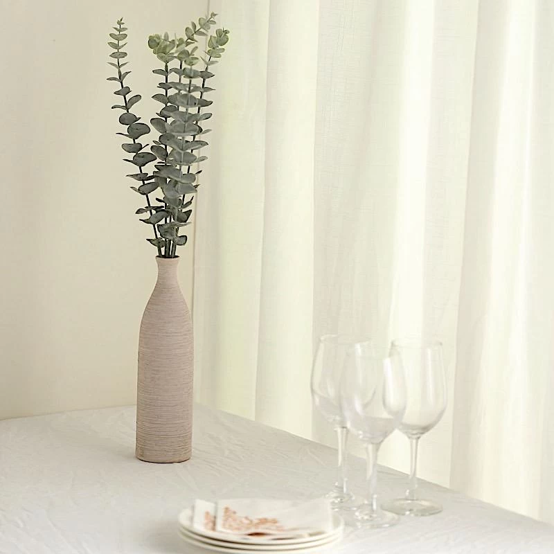 6 Frosted Green 17 In Artificial Eucalyptus Spray Faux Greenery Bushes - Image 6