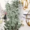 60" Long Frosted Green Artificial Willow Leaves Vine Garland