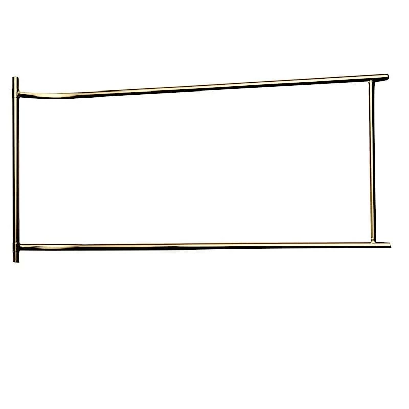 3 Feet Gold 3-Tier Rectangle Metal Bar Cart With Mirror Glass Serving Trays - Image 11
