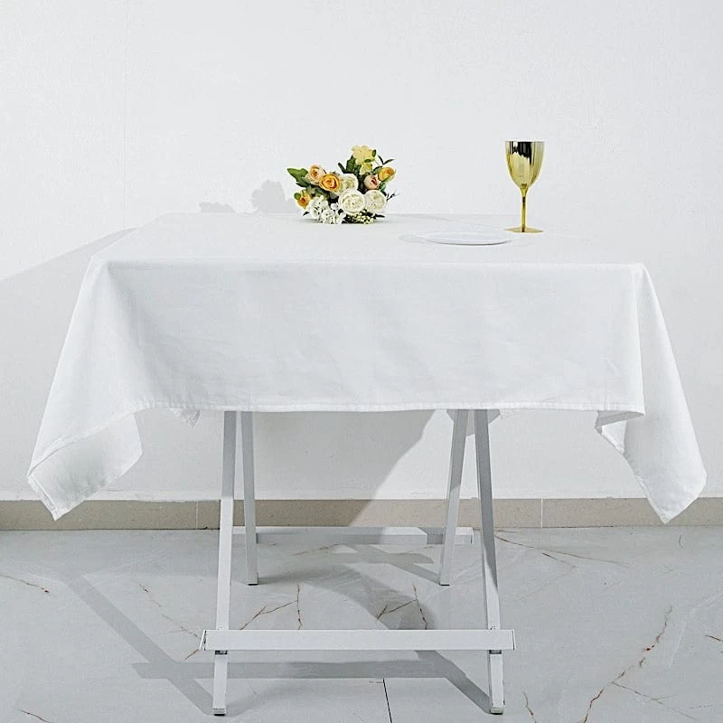 54x54 In Cotton Square Tablecloth Wedding Party Linen - Image 9
