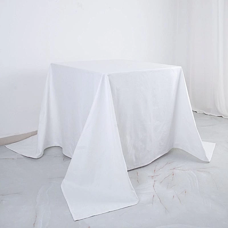 90x90 In Cotton Square Tablecloth Wedding Party Linen - Image 14