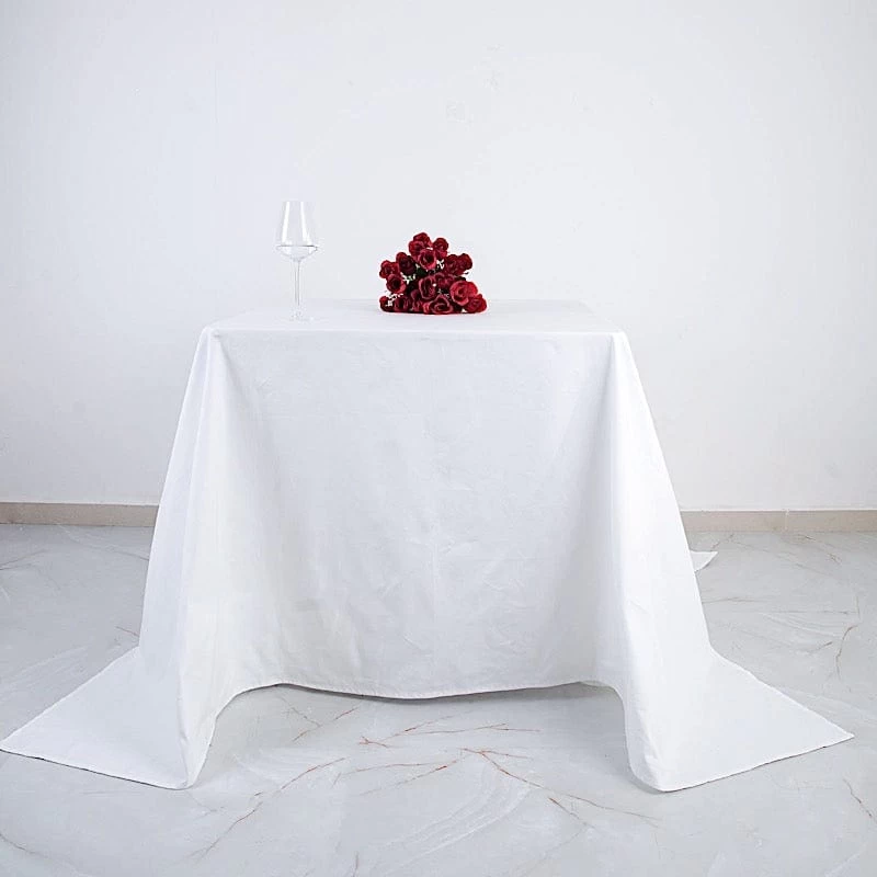 90x90 In Cotton Square Tablecloth Wedding Party Linen - Image 9