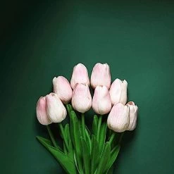 10 13 In Tall Single Stem Foam Tulips Flowers