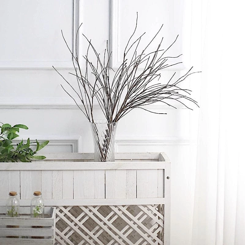 10 Brown 37 In Bendable Artificial Tree Branches Faux Flower Stems - Image 6