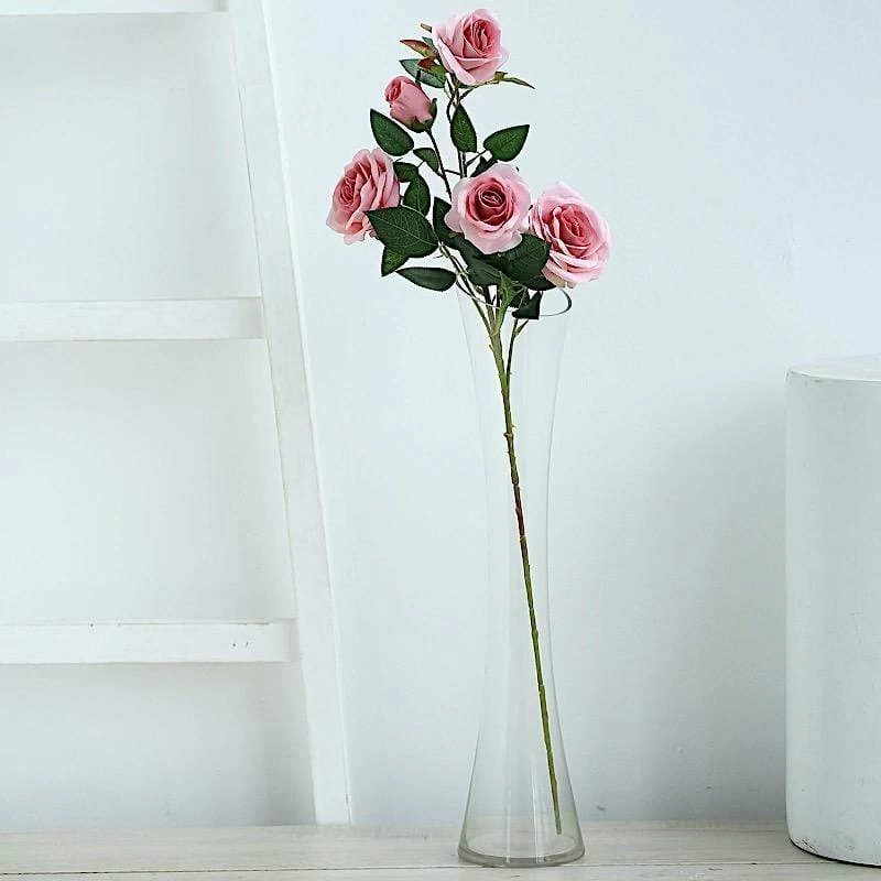2 Pcs 33 In Long Single Stem Silk Rose Bouquets - Image 18