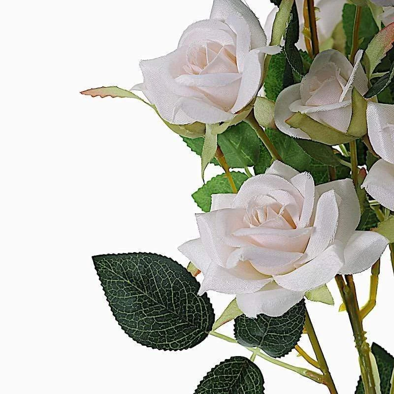 2 Pcs 38 In Long Single Stem Silk Roses Bouquets - Image 8