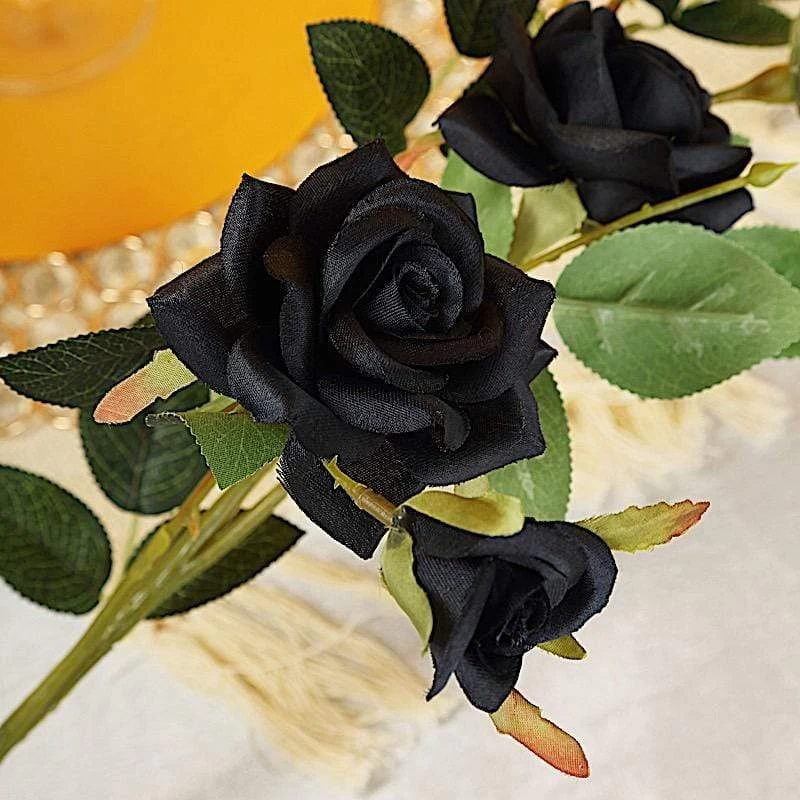 2 Pcs 38 In Long Single Stem Silk Roses Bouquets - Image 12