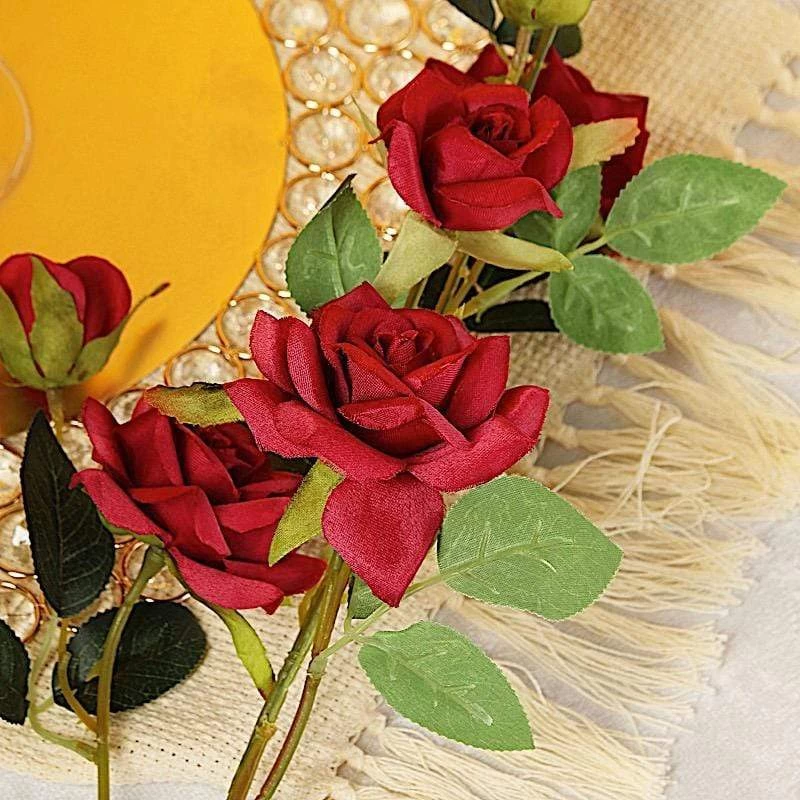 2 Pcs 38 In Long Single Stem Silk Roses Bouquets - Image 18