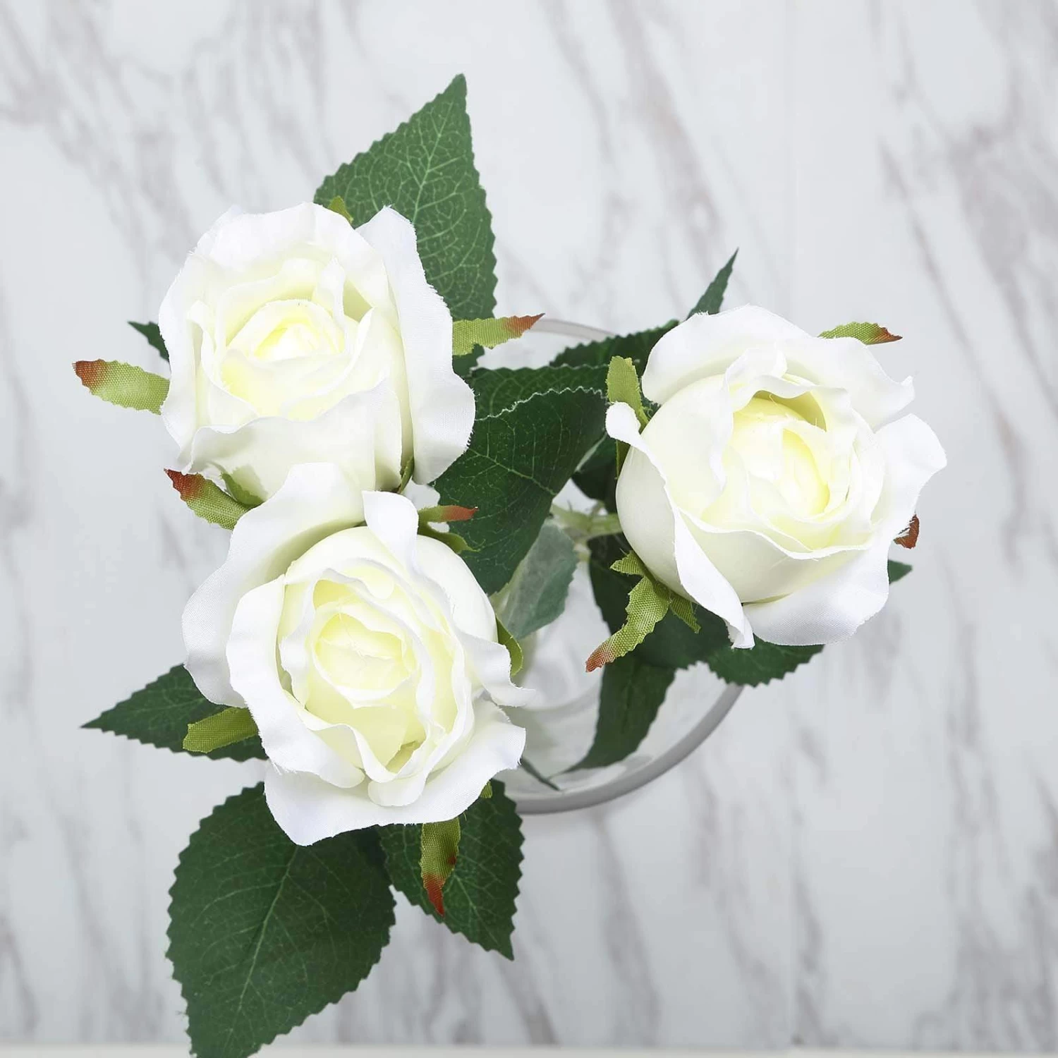 24 Stems 31 In Long Silk Roses Artificial Flowers - Image 3