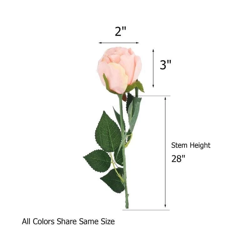 24 Stems 31 In Long Silk Roses Artificial Flowers - Image 16