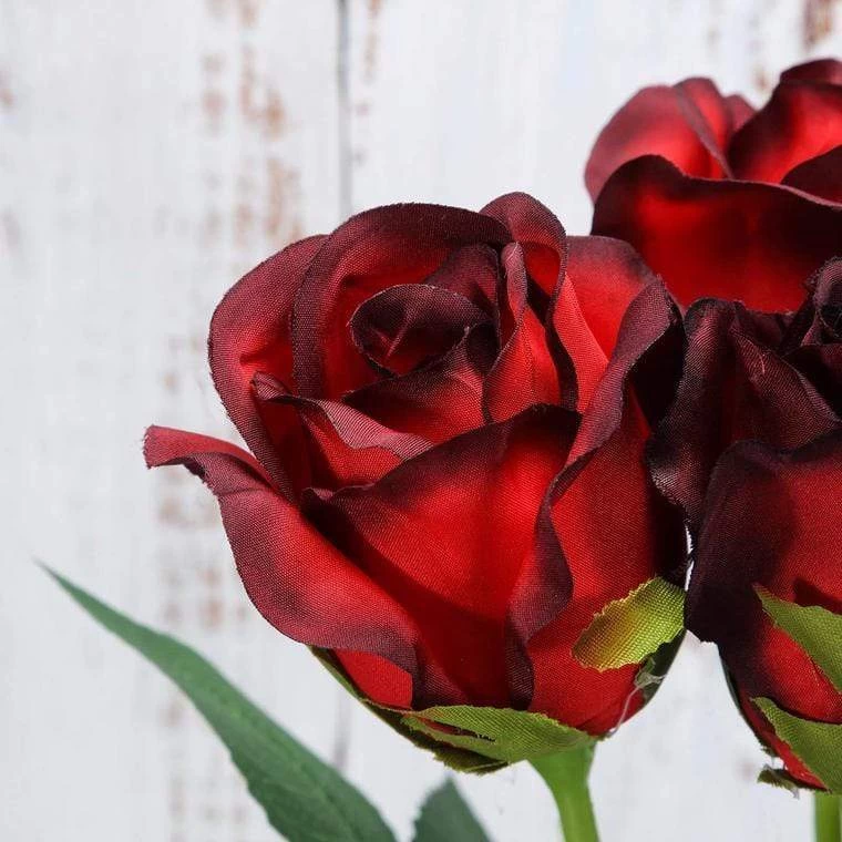 24 Stems 31 In Long Silk Roses Artificial Flowers - Image 18