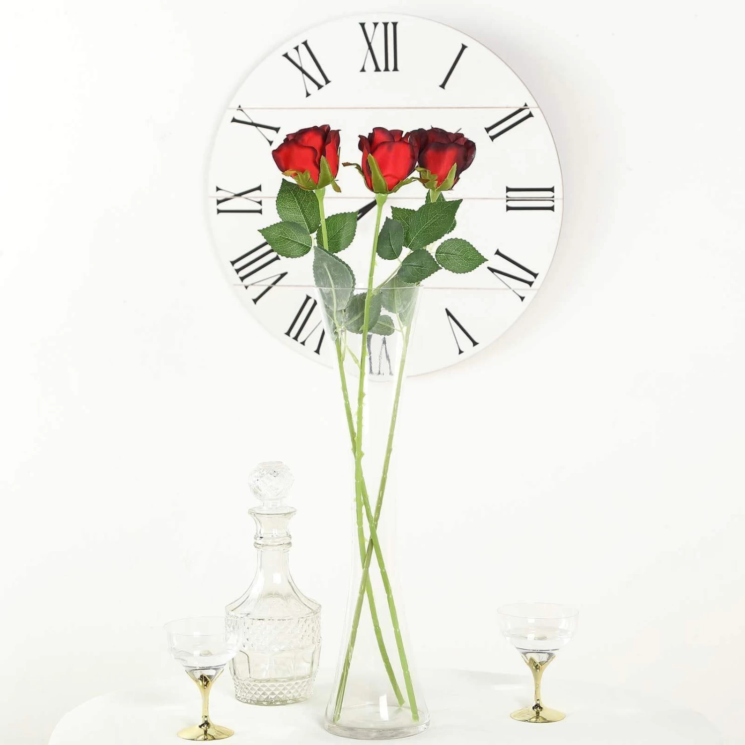 24 Stems 31 In Long Silk Roses Artificial Flowers - Image 11